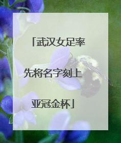武汉女足率先将名字刻上亚冠金杯