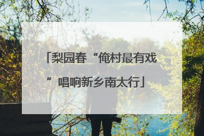 梨园春“俺村最有戏”唱响新乡南太行