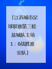 江苏城市足球联赛第三轮 盐城队主场1：0战胜淮安队