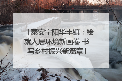 泰安宁阳华丰镇：绘就人居环境新画卷 书写乡村振兴新篇章