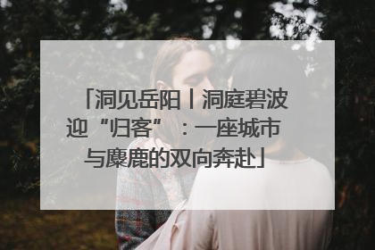 洞见岳阳丨洞庭碧波迎“归客”：一座城市与麋鹿的双向奔赴