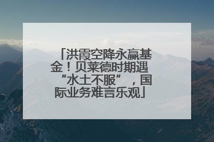 洪霞空降永赢基金！贝莱德时期遇“水土不服”，国际业务难言乐观
