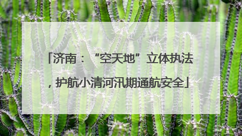济南：“空天地”立体执法，护航小清河汛期通航安全