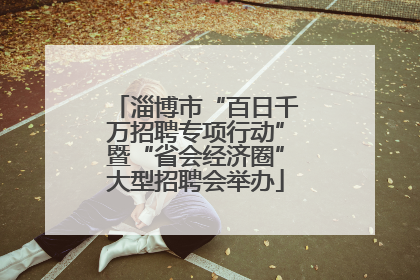 淄博市“百日千万招聘专项行动”暨“省会经济圈”大型招聘会举办