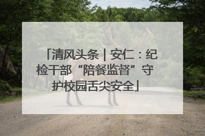 清风头条｜安仁：纪检干部“陪餐监督”守护校园舌尖安全