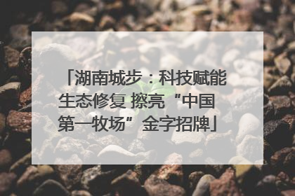 湖南城步：科技赋能生态修复 擦亮“中国第一牧场”金字招牌