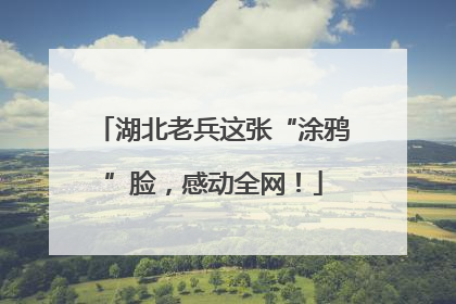 湖北老兵这张“涂鸦”脸，感动全网！