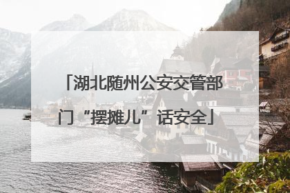湖北随州公安交管部门“摆摊儿”话安全