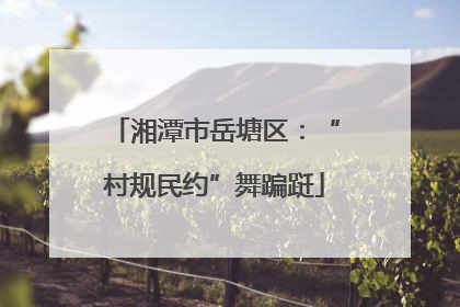 湘潭市岳塘区：“村规民约”舞蹁跹