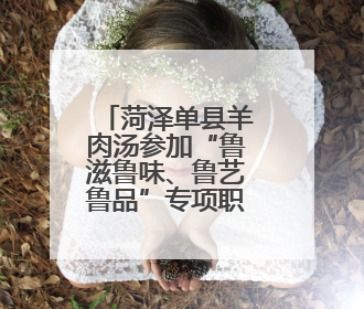 菏泽单县羊肉汤参加“鲁滋鲁味、鲁艺鲁品”专项职业能力品牌展示活动
