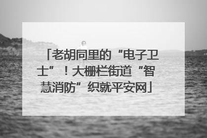 老胡同里的“电子卫士”！大栅栏街道“智慧消防”织就平安网