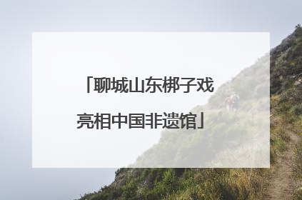 聊城山东梆子戏亮相中国非遗馆