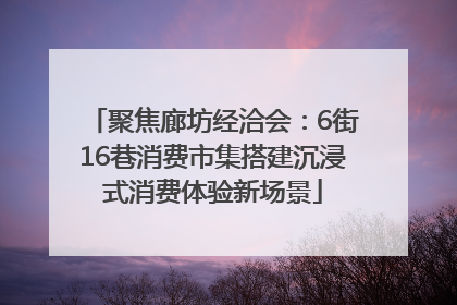 聚焦廊坊经洽会：6街16巷消费市集搭建沉浸式消费体验新场景