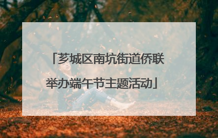 芗城区南坑街道侨联举办端午节主题活动