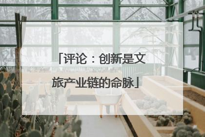 评论：创新是文旅产业链的命脉
