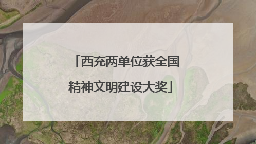 西充两单位获全国精神文明建设大奖