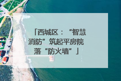 西城区：“智慧消防”筑起平房院落“防火墙”