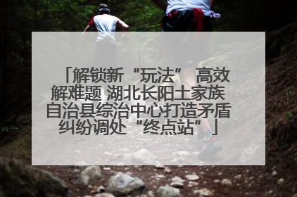解锁新“玩法” 高效解难题 湖北长阳土家族自治县综治中心打造矛盾纠纷调处“终点站”