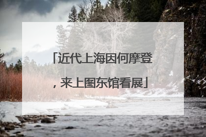 近代上海因何摩登，来上图东馆看展