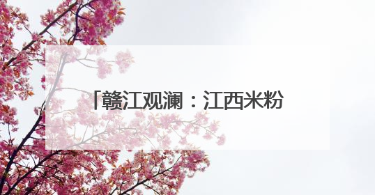 赣江观澜：江西米粉何以飘香海内外？