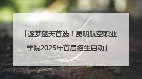 逐梦蓝天首选！昆明航空职业学院2025年首届招生启动