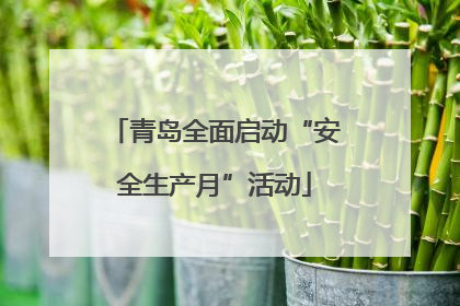 青岛全面启动“安全生产月”活动