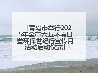 青岛市举行2025年全市六五环境日暨环保世纪行宣传月活动启动仪式