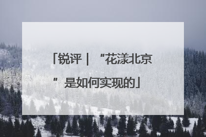 锐评｜“花漾北京”是如何实现的