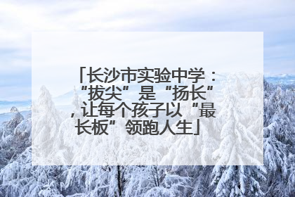 长沙市实验中学：“拔尖”是“扬长”，让每个孩子以“最长板”领跑人生