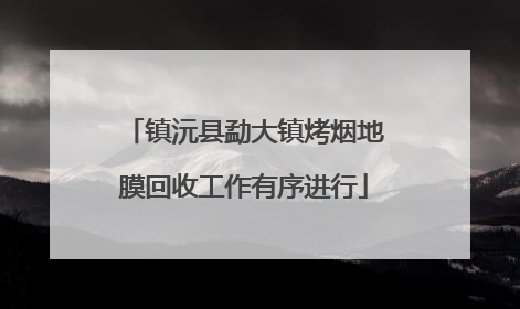 镇沅县勐大镇烤烟地膜回收工作有序进行
