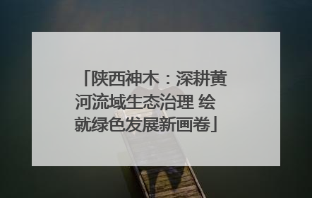 陕西神木：深耕黄河流域生态治理 绘就绿色发展新画卷