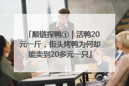 顺链探鸭①｜活鸭20元一斤，街头烤鸭为何却能卖到20多元一只