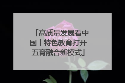 高质量发展看中国丨特色教育打开五育融合新模式
