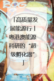 高质量发展能源行丨粤港澳能源科研的“超级孵化器”