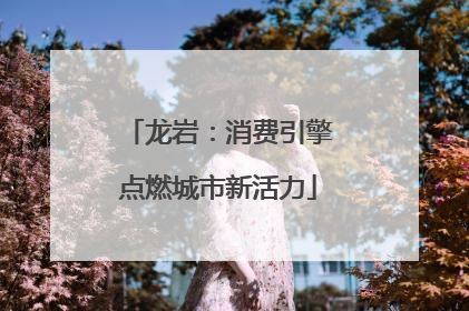 龙岩：消费引擎点燃城市新活力
