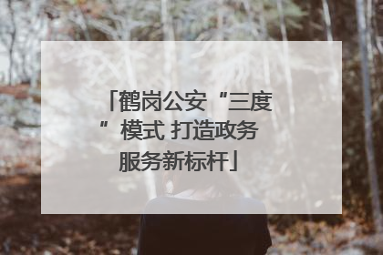 鹤岗公安“三度”模式 打造政务服务新标杆