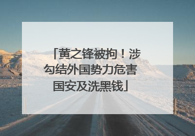 黄之锋被拘！涉勾结外国势力危害国安及洗黑钱