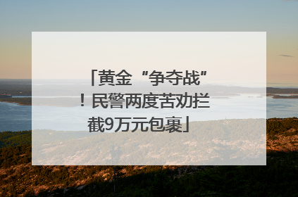 黄金“争夺战”！民警两度苦劝拦截9万元包裹