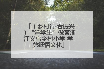 （乡村行·看振兴）“洋学生”做客浙江义乌乡村小学 学剪纸悟文化
