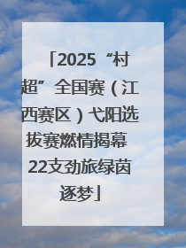 2025“村超”全国赛（江西赛区）弋阳选拔赛燃情揭幕 22支劲旅绿茵逐梦