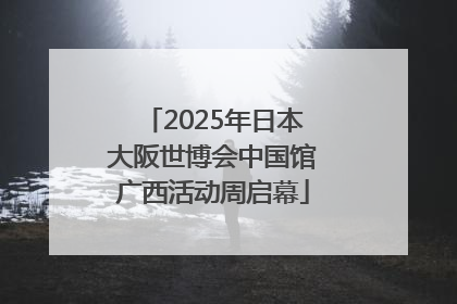 2025年日本大阪世博会中国馆广西活动周启幕