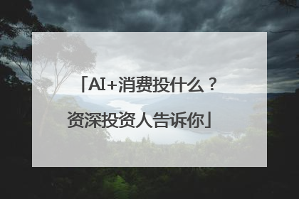 AI+消费投什么？资深投资人告诉你